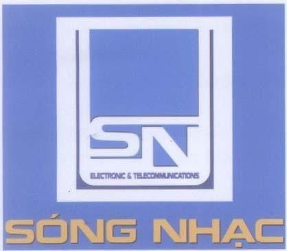 Mẫu nhãn hiệu Sóng Nhạc SN U ELECTRONIC TELECOMMUNICATIONS
