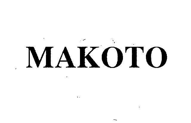 Mẫu nhãn hiệu MAKOTO