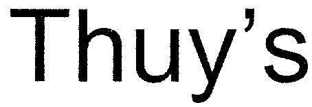 Mẫu nhãn hiệu THUY' S