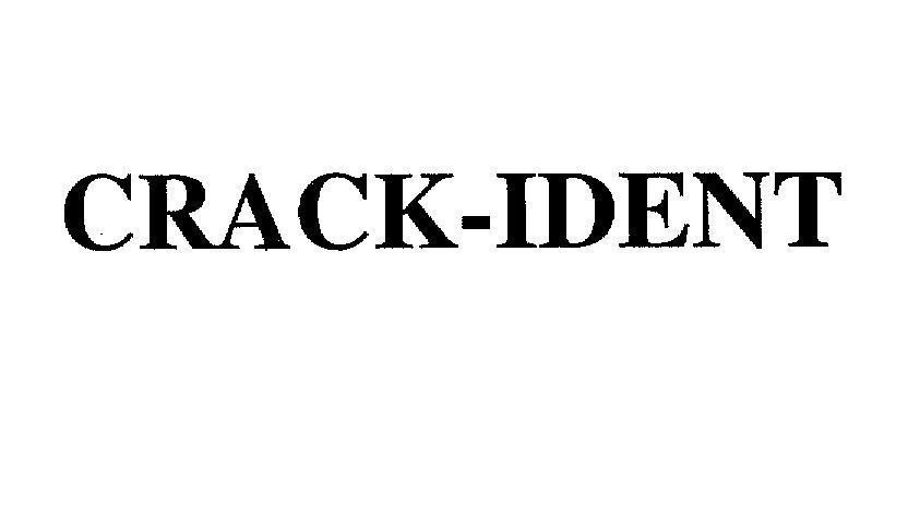 Mẫu nhãn hiệu CRACK-IDENT