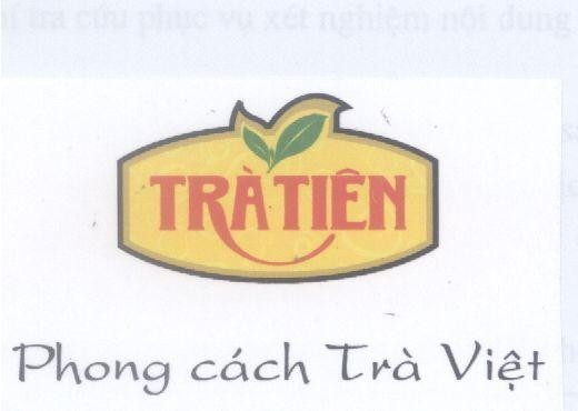 Mẫu nhãn hiệu TRà TIÊN PHONG CáCH TRà VIệT