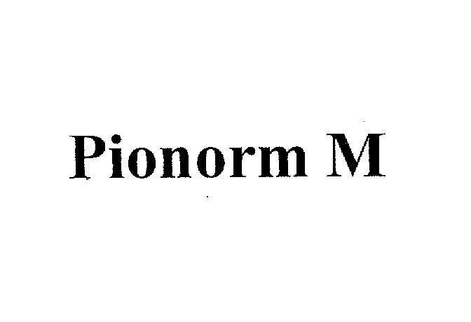 Mẫu nhãn hiệu PIONORM M