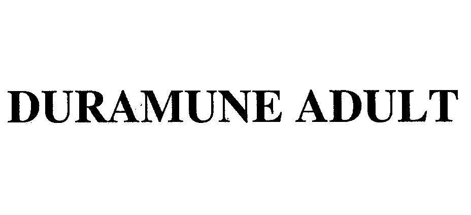 Mẫu nhãn hiệu DURAMUNE ADULT