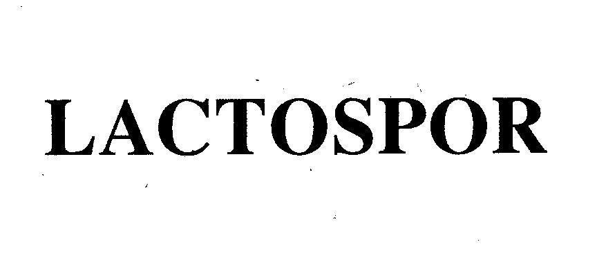 Mẫu nhãn hiệu LACTOSPOR