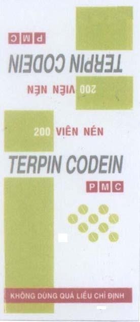 Mẫu nhãn hiệu PMC TERPIN CODEIN