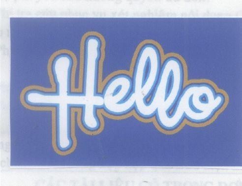 Mẫu nhãn hiệu HELLO