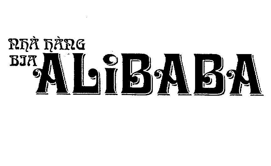 Mẫu nhãn hiệu ALIBABA NHà HàNG BIA