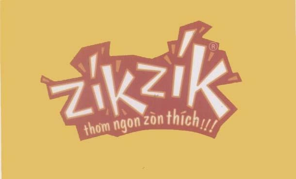 Mẫu nhãn hiệu ZIKZIK THƠM NGON ZòN THíCH