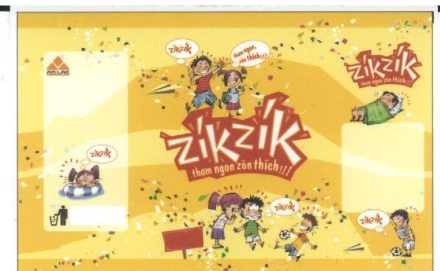 Mẫu nhãn hiệu AN LAC ZIKZIK THƠM NGON ZòN THíCH