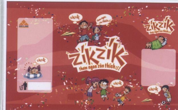 Mẫu nhãn hiệu AN LAC ZIKZIK THƠM NGON ZòN THíCH
