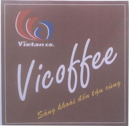 Mẫu nhãn hiệu VIETAN CO VICOFFEE SảNG KHOáI ĐếN TậN CùNG