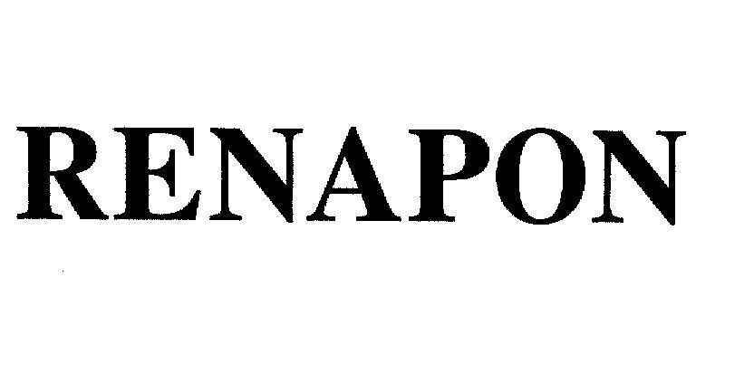 Mẫu nhãn hiệu RENAPON