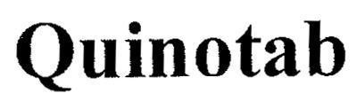 Mẫu nhãn hiệu QUINOTAB