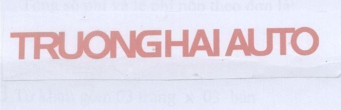 Mẫu nhãn hiệu TRUONGHAI AUTO
