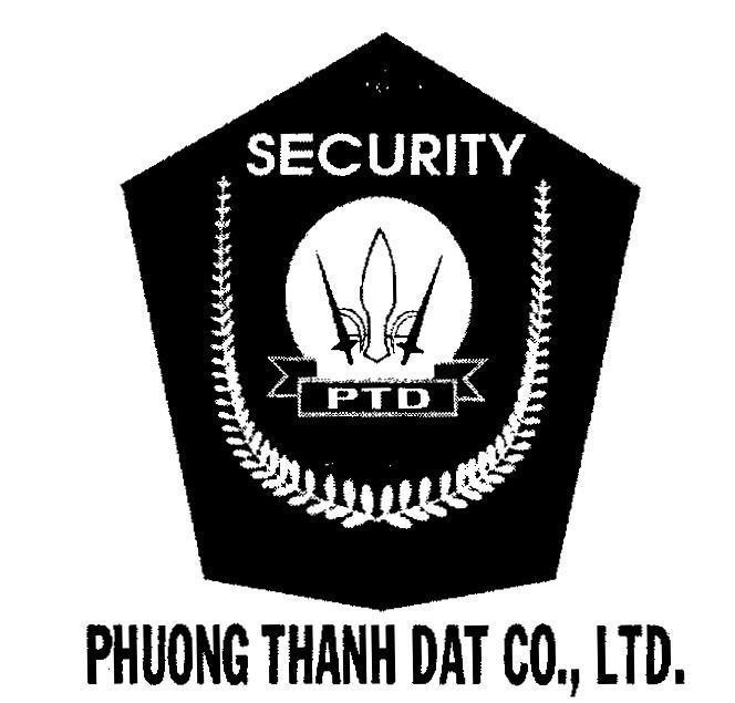 Mẫu nhãn hiệu PTD PHUONG THANH DAT CO LTD SECURITY