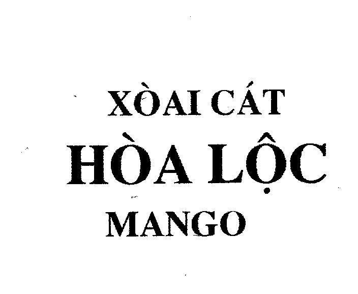 Mẫu nhãn hiệu Hòa Lộc MANGO Xoài Cát