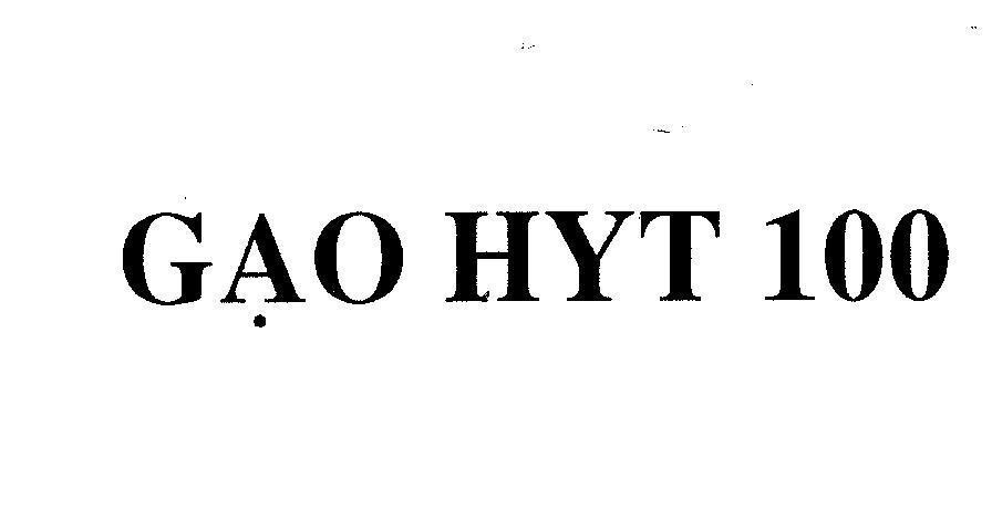 Mẫu nhãn hiệu GạO HYT 100