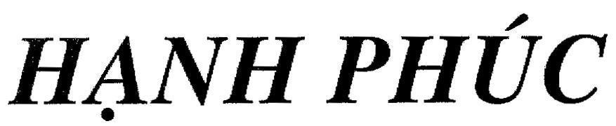 Mẫu nhãn hiệu HạNH PHúC