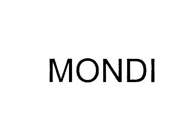 Mẫu nhãn hiệu MONDI