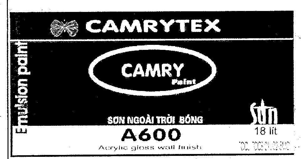 Mẫu nhãn hiệu CAMRYTEX CAMRY PAINT EMULSION PAINT SON NGOAI TROI BONG
