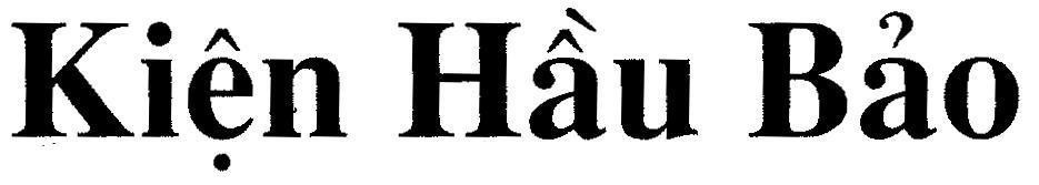 Mẫu nhãn hiệu KIệN HầU BảO
