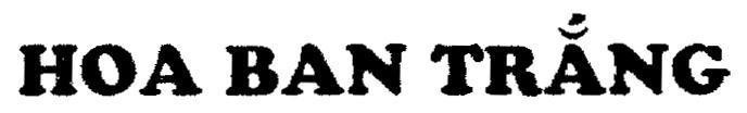 Mẫu nhãn hiệu HOA BAN TRắNG