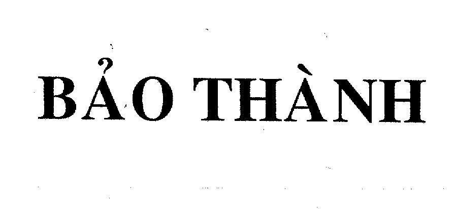 Mẫu nhãn hiệu BảO THàNH