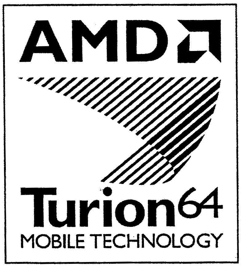 Mẫu nhãn hiệu AMDA TURION 64 MOBILE TECHNOLOGY