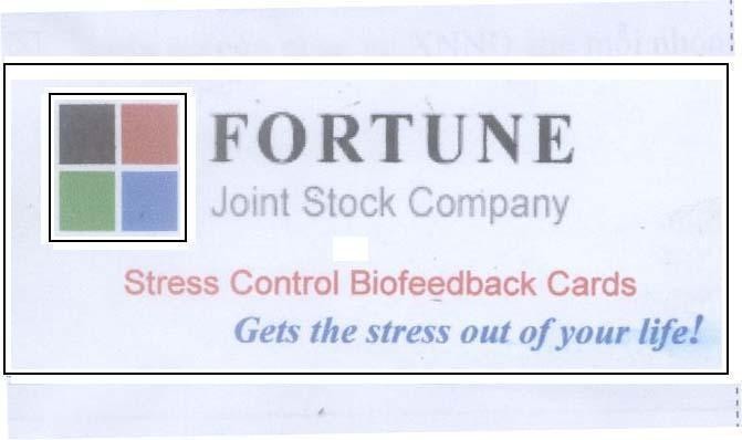 Mẫu nhãn hiệu FORTUNE STRESS CONTROL BIOFEEDBACK CARDS GETS THE STRESS OUT OF YOUR LIFE JOIN STOCK COMPANY