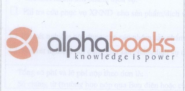 Mẫu nhãn hiệu ALPHABOOKS KNOWLEDGE IS POWER