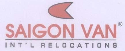 Mẫu nhãn hiệu SAIGON VAN INT'L RELOCATIONS