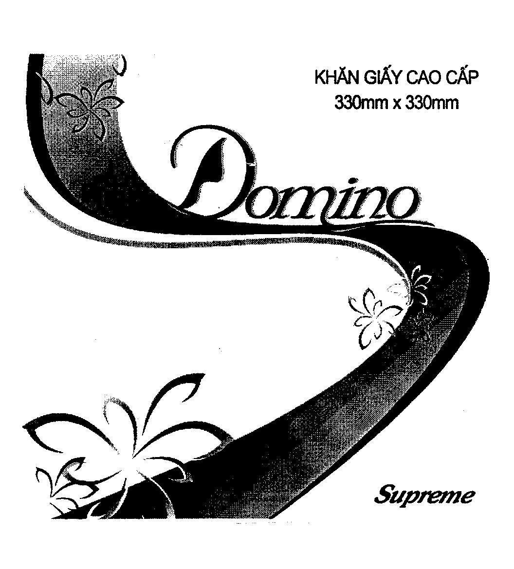 Mẫu nhãn hiệu DOMINO SUPREME KHAN GIAY CAO CAP