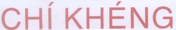 Mẫu nhãn hiệu CHí KHéNG