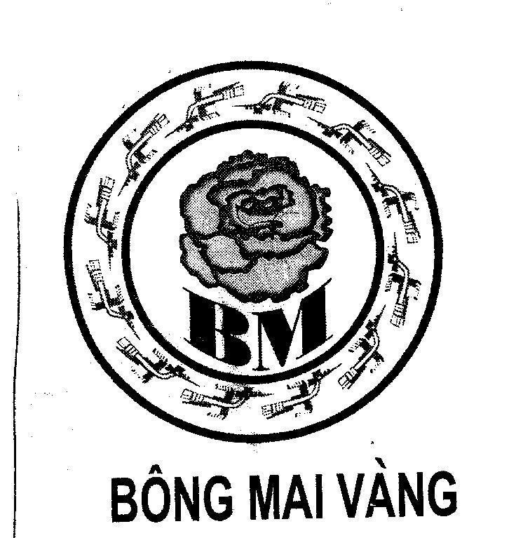 Mẫu nhãn hiệu BM BÔNG MAI VàNG