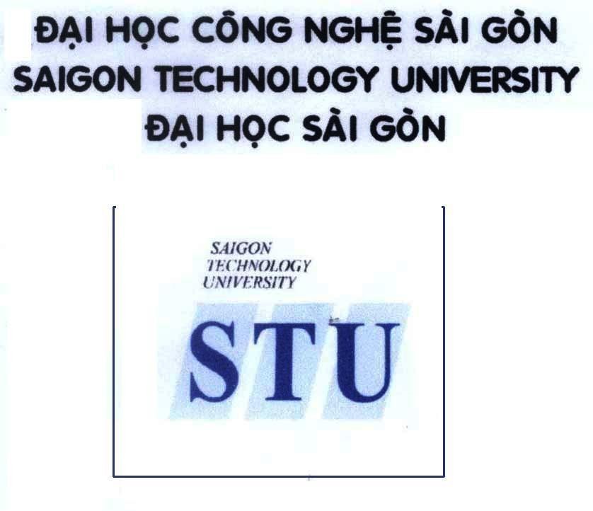 Mẫu nhãn hiệu STU công nghệ Sài Gòn SAIGON TECHNOLOGY UNIVERSITY Đại học Sài Gòn Đại học