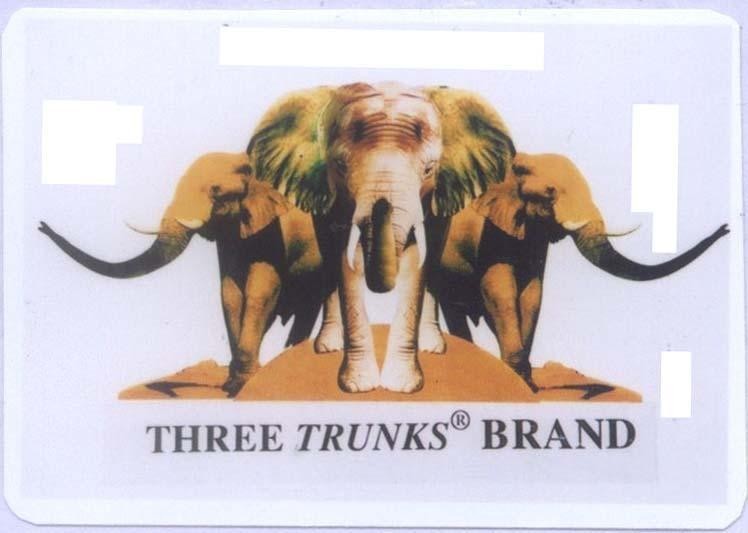 Mẫu nhãn hiệu THREE TRUNKS BRAND