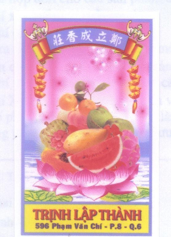 Mẫu nhãn hiệu TRịNH LậP THàNH [hãng hương trịnh lập thành]