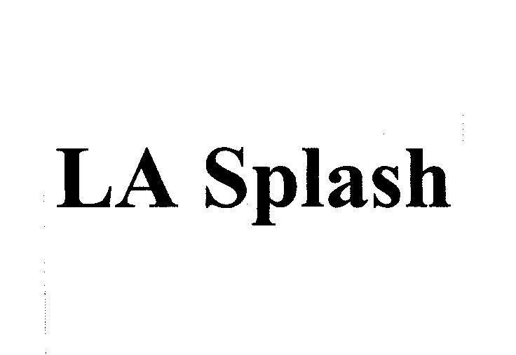 Mẫu nhãn hiệu LA SPLASH