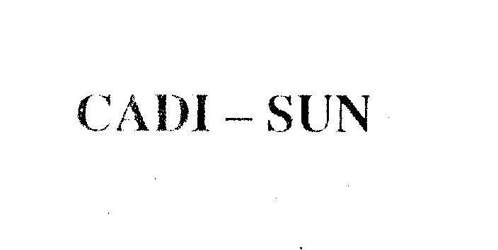 Mẫu nhãn hiệu CADI SUN