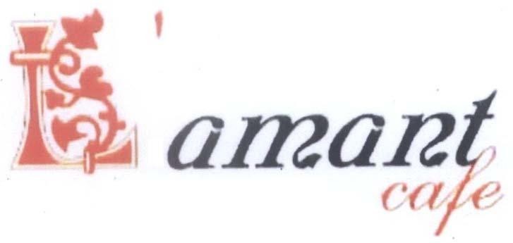 Mẫu nhãn hiệu L AMANT CAFE