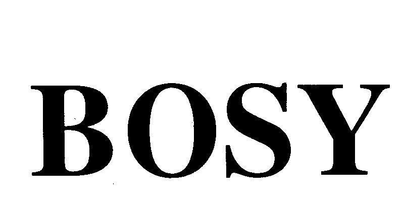 Mẫu nhãn hiệu BOSY
