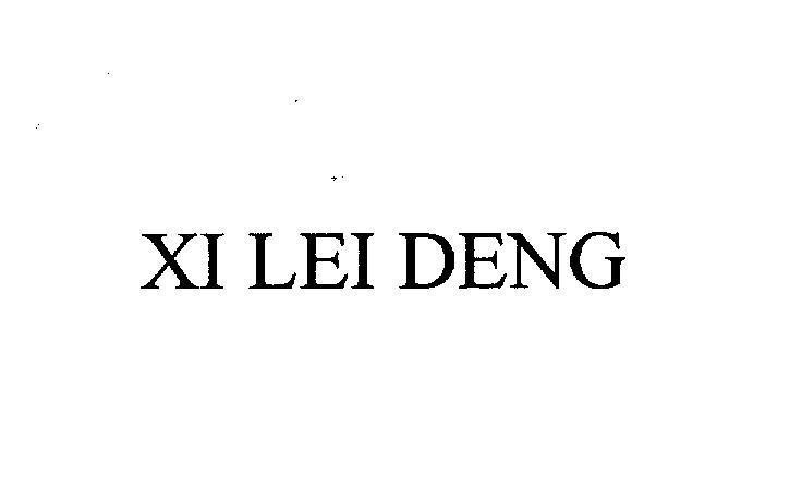 Mẫu nhãn hiệu XI LEI DENG