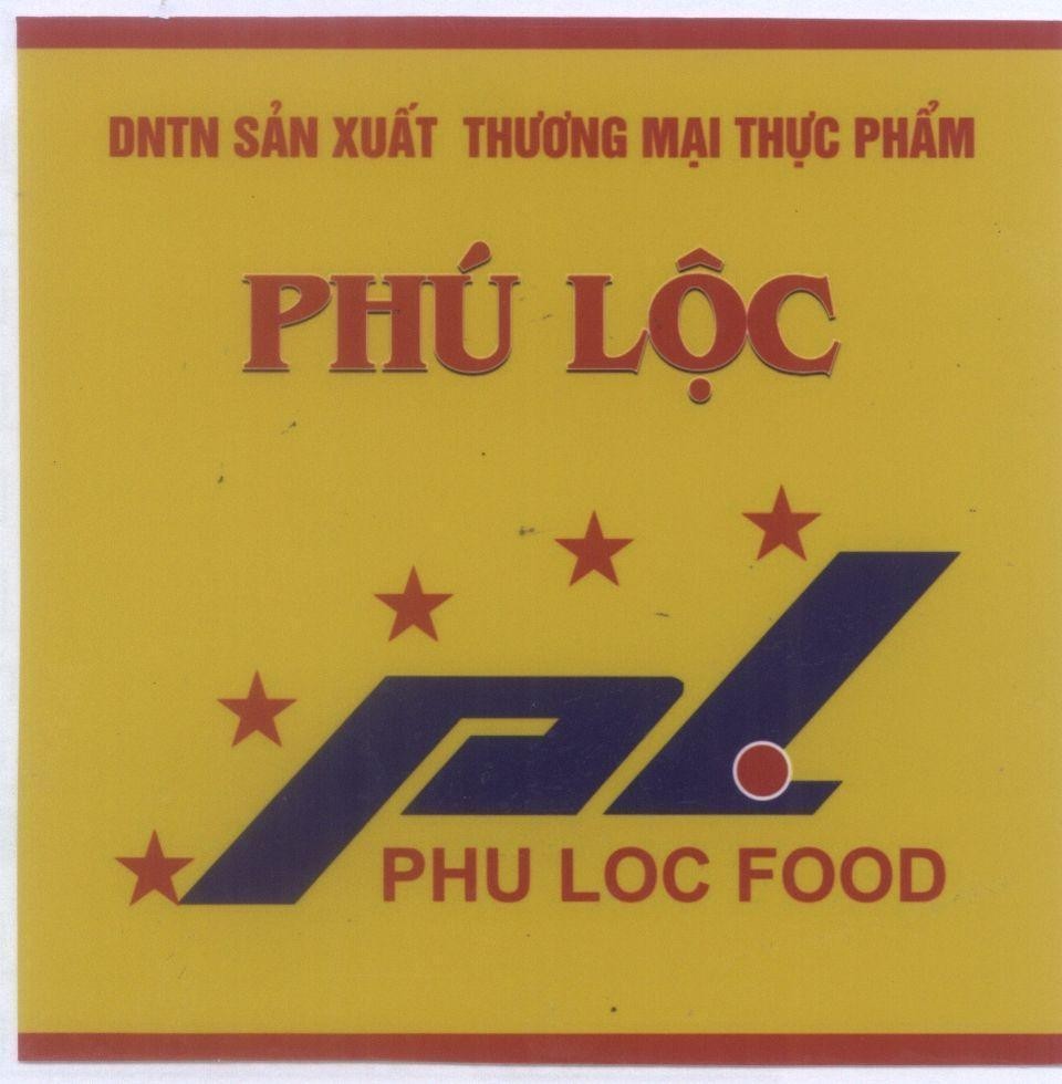 Mẫu nhãn hiệu Phú Lộc PHU LOC PL FOOD DNTN Sản Xuất Thương Mại Thực Phẩm