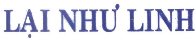 Mẫu nhãn hiệu Lại Như Linh