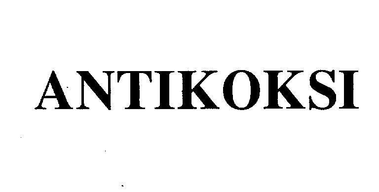 Mẫu nhãn hiệu ANTIKOKSI