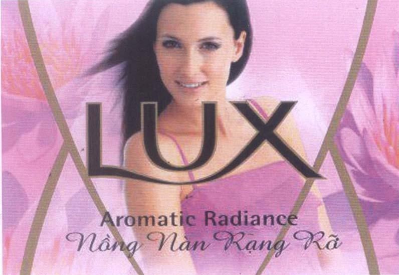 Mẫu nhãn hiệu LUX AROMATIC RADIANCE Nồng nàn rạng rỡ