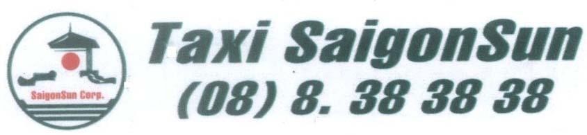 Mẫu nhãn hiệu SAIGONSUN TAXI