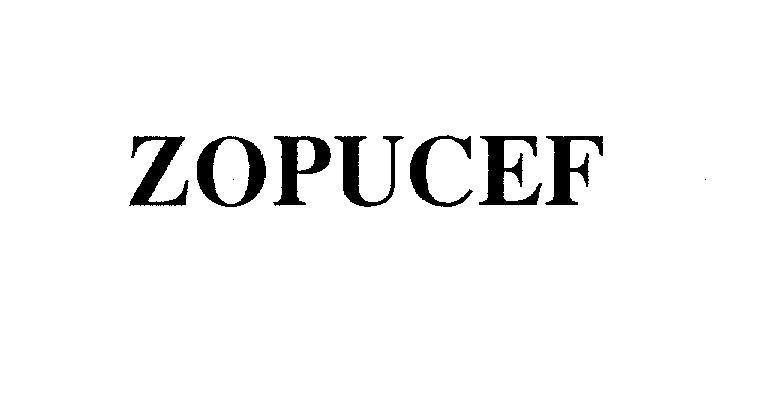 Mẫu nhãn hiệu ZOPUCEF