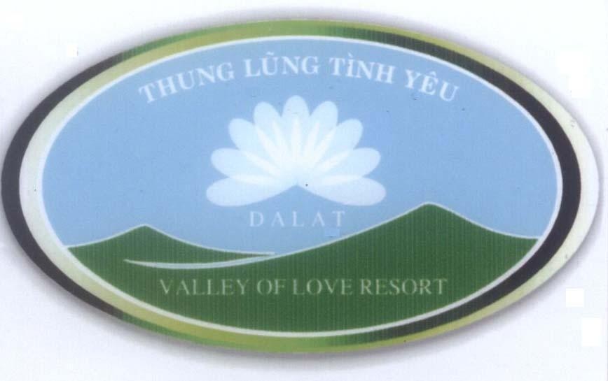 Mẫu nhãn hiệu THUNG LUNG TINH YEU DALAT VALLEY OF LOVE RESORT