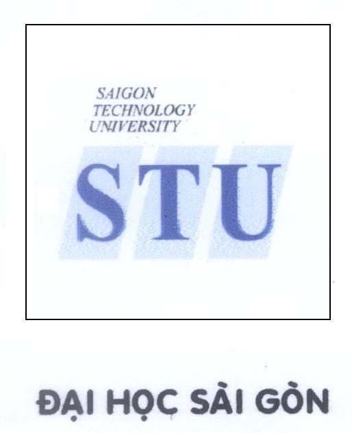 Mẫu nhãn hiệu SAIGON TECHNOLOGY UNIVERSITY STU Đại Học Sài Gòn